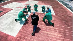 Nurses gather to pray on rooftops during coronavirus pandemic