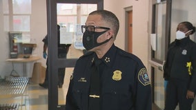 Chief Craig visits the hard-hit 8th precinct after making his own COVID-19 recovery
