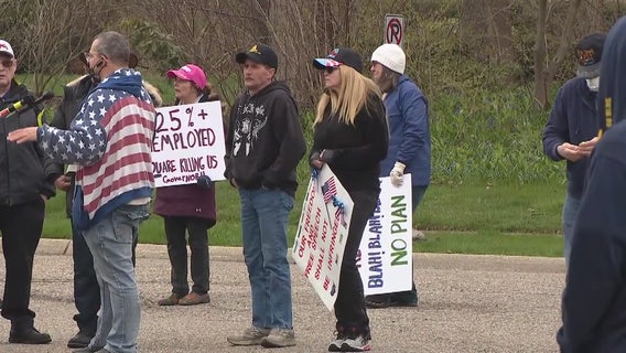 Protesters take complaints to Gov. Gretchen Whitmer's home in Operation Queen's Castle
