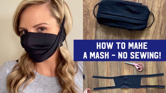 How to make a mask, step-by-step without sewing