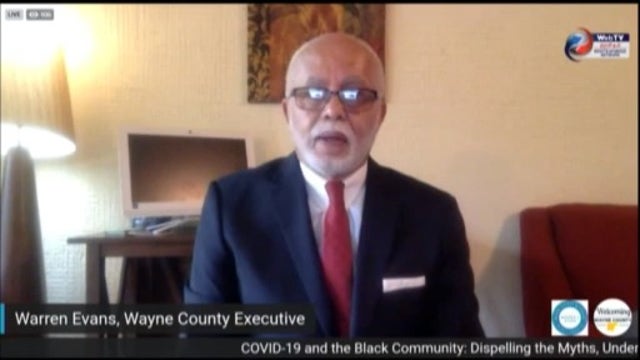 Warren Evans holds town hall on how COVID-19 is impacting African-Americans