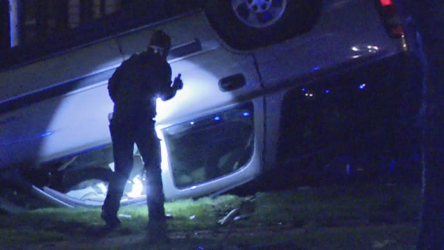 2 teens dead, 3 injured in rollover crash on Detroit's west side