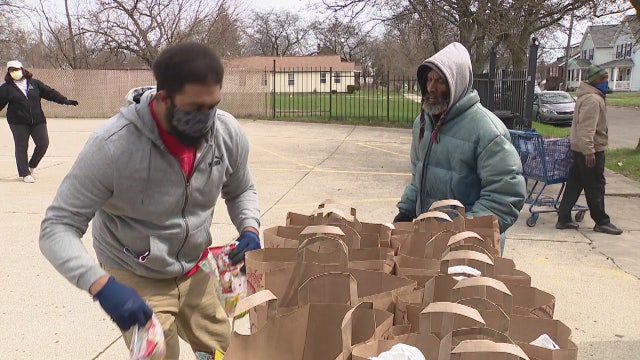 Church and local non-profit organization gives away free meals on Easter Sunday 