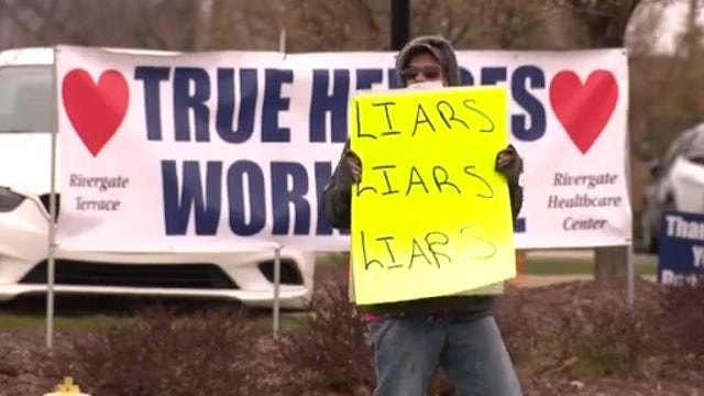 Family protests Riverview nursing home where 20 residents have died with COVID-19 symptoms