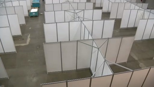 TCF Center temporary hospital on pause, beds to remain on site