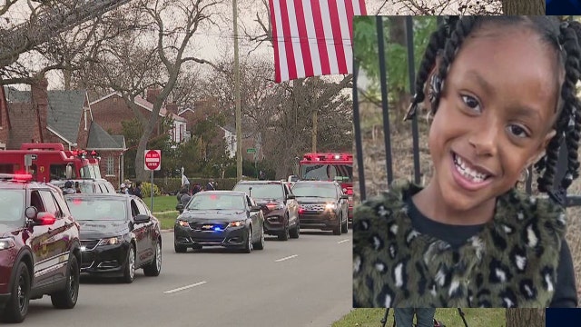 First responders line Outer Drive to honor family of 5-year-old COVID-19 victim Skylar Herbert