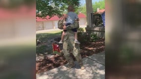 Chesterfield Township veteran surprises son with return from deployment