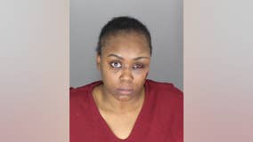 Woman accused of ramming gas station, 2 police cruisers with her car after fight in Pontiac