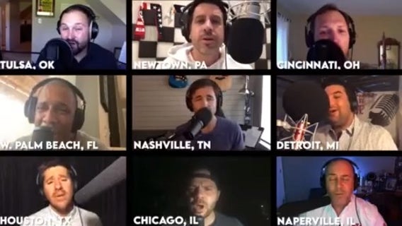 Michigan man's Straight No Chaser a cappella group come together virtually raising money for charities