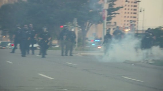 Tear gas deployed Sunday night after protesters refused to obey new curfew, Chief Craig says