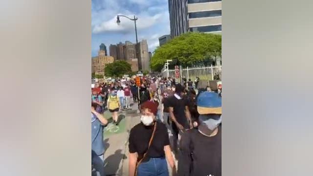 Hundreds march in downtown Detroit against police brutality