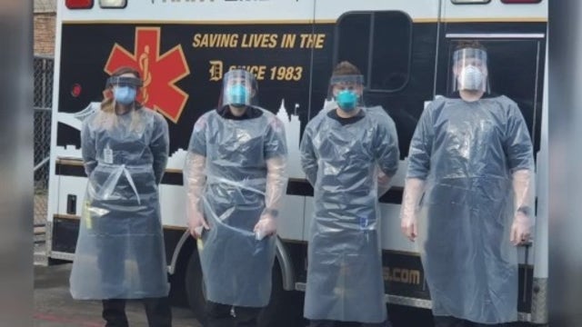 Organization makes 25K protective gowns to give to front line workers to honor memory of Skylar Herbert