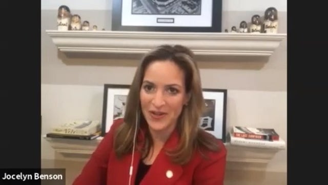 Jocelyn Benson responds to Trump's 'rogue secretary of state' tweet