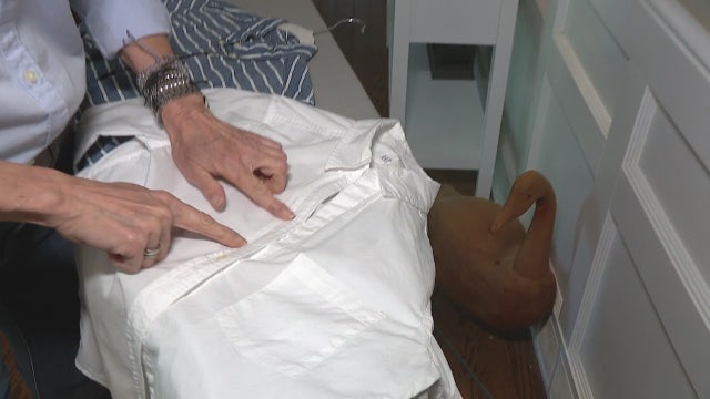 How to fix the stitching on a shirt placket