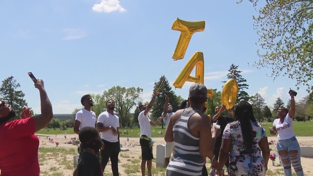 Loved ones gather at grave on anniversary of teen's murder over pair of sunglasses