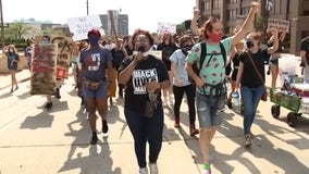 Detroit demonstrators march for 13th straight night for racial justice