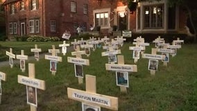 Detroit man uses front yard to create Black Lives Matter memorial