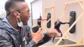 Boxing and yoga workout studio takes classes outside in Birmingham