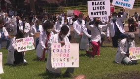 Doctors across metro Detroit kneel in White Coats for Black Lives movement