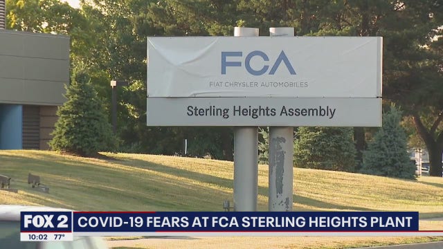 COVID-19 fears at FCA Sterling Heights Plant
