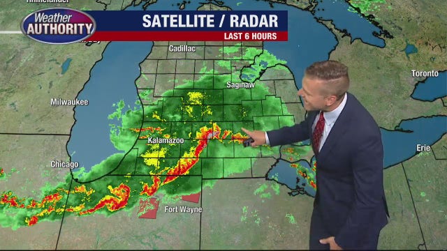 Severe weather rolls through SE Michigan with warnings, watches