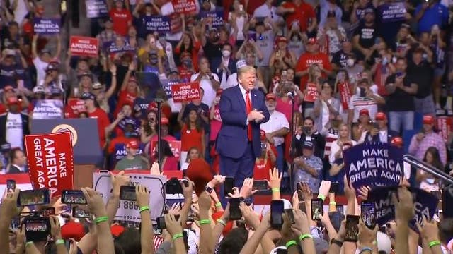 President Trump takes jab at Detroit murder rate in Tulsa rally