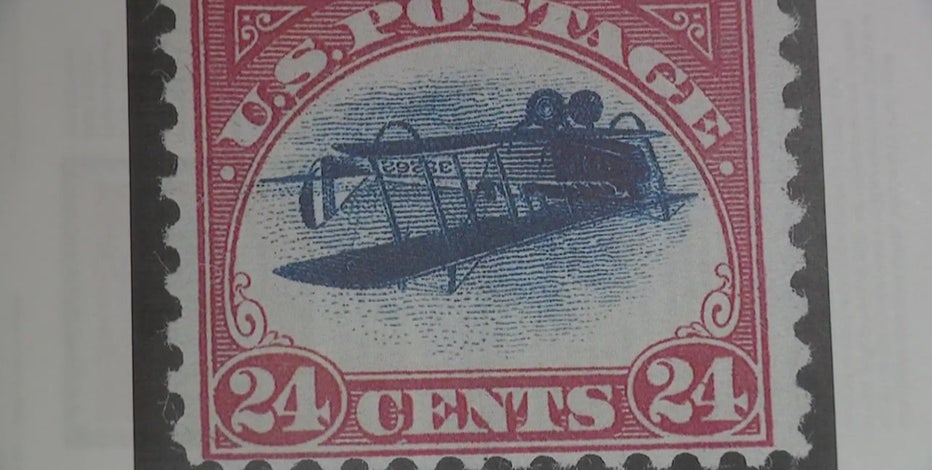 Rare Inverted Jenny stamp owned by metro Detroit attorney