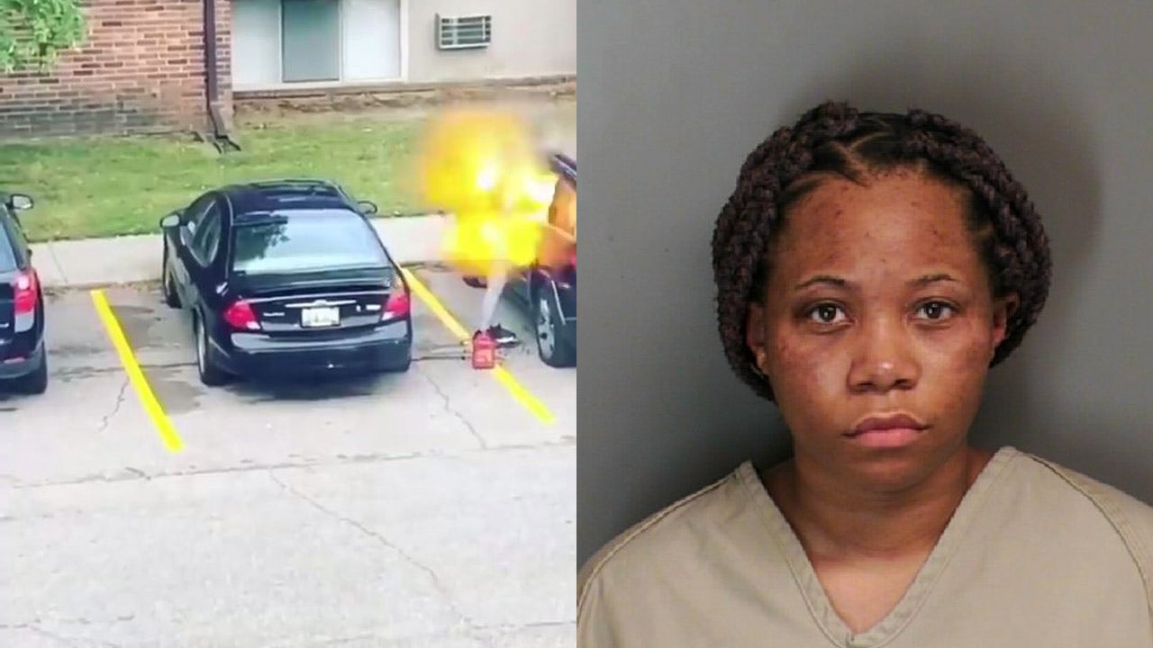 Caught:  Ole Girl Caught On Video Blowing Up Car Is Hurt and In Jail  [VIDEO]