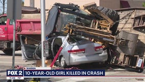 10-year-old killed in Warren crash by dump truck carrying Excavator