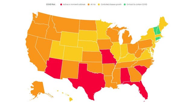 Michigan listed at 'high risk' for coronavirus outbreaks in latest research
