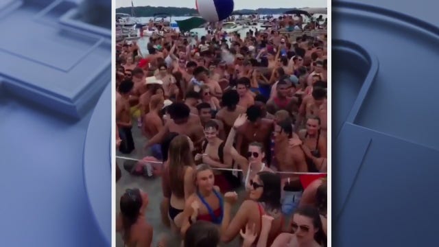 Hundreds crowd popular southwestern Michigan lake over holiday weekend