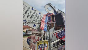 Mich. man's Trump Unity Bridge stolen and crashed while on tour in Tulsa, Okla.