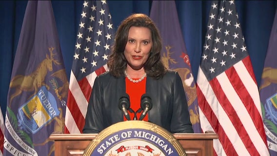 Gov. Whitmer talks shark week 'hot mic' comment, Kamala Harris VP pick