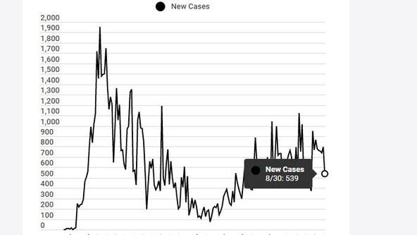 Michigan announces 539 new COVID-19 cases, 6 deaths on Sunday