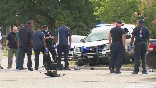 Officer-involved crash reported on Detroit's west side injures 5