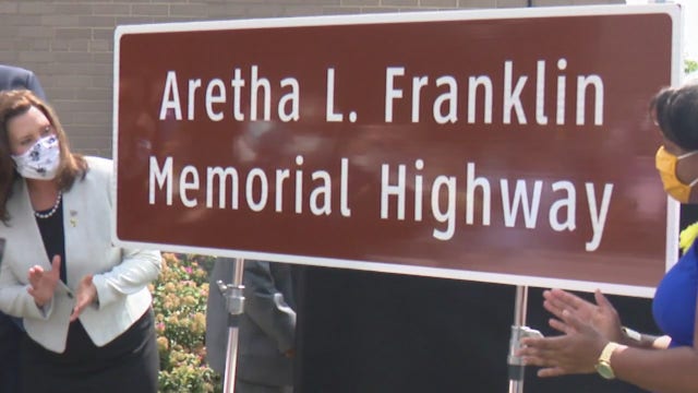 Section of Lodge freeway renamed for late legend Aretha Franklin