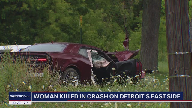 Woman, 33, dead after stolen car crashes into her car