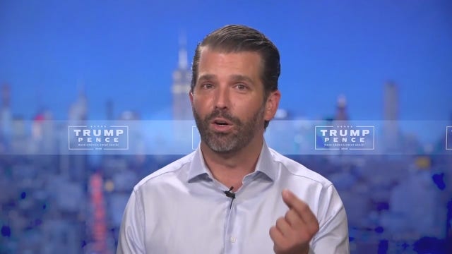 Donald Trump Jr. speaks to Michigan voters ahead of RNC