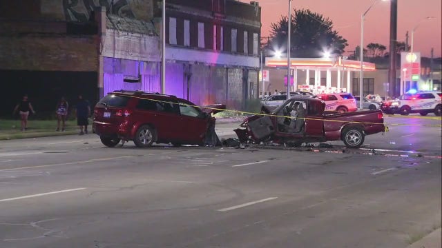 Woman killed in crash near car club meet up on Detroit's west side