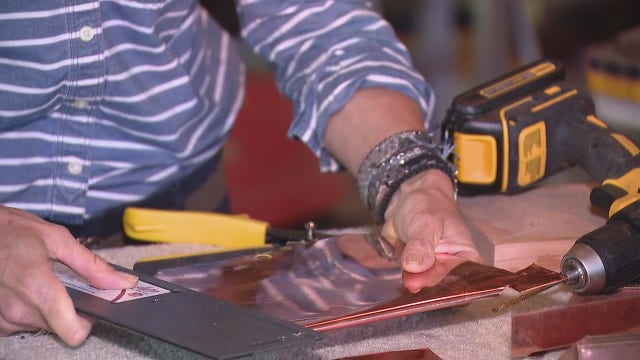 How to make your own copper shingles out of scraps