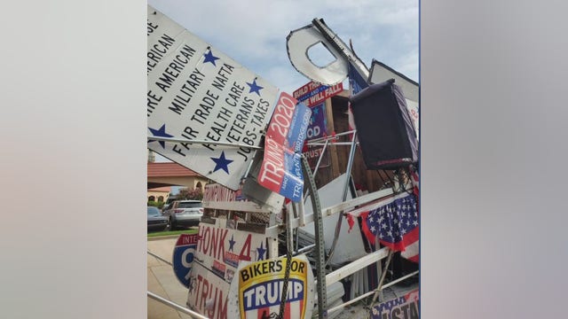 Mich. man's Trump Unity Bridge stolen and crashed while on tour in Tulsa, Okla.