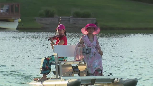 Troy teen puts on evening concerts while paddling through area lakes