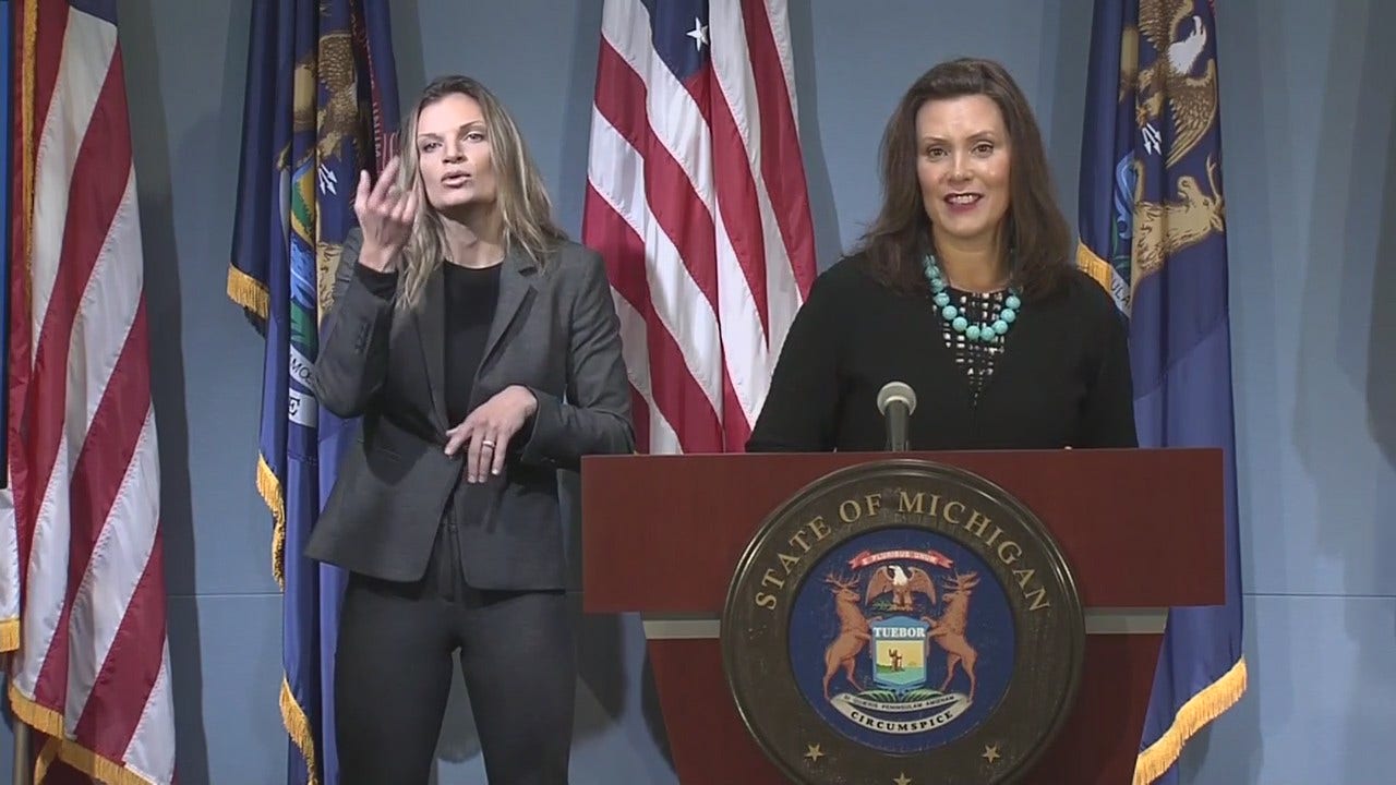 Michigan Gov. Gretchen Whitmer expands on mask requirements for high ...