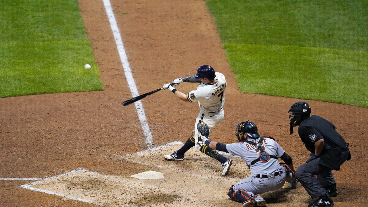Hiura, Peterson HR, Brewers rally, end Tigers' 6-game streak