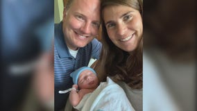 Couple has baby in car, baby's middle name taken from Kent Lake Road where he was born