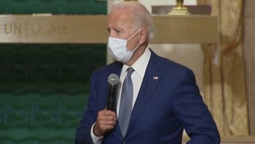 Biden blasts Trump's handling of coronavirus in Warren stop, says he's broken promises made to auto workers