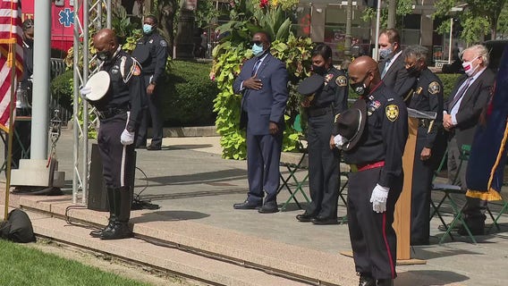 Friends from Detroit Police and Fire Departments help honor 9/11 