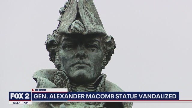 Gen. Alexander Macomb Statue vandalized