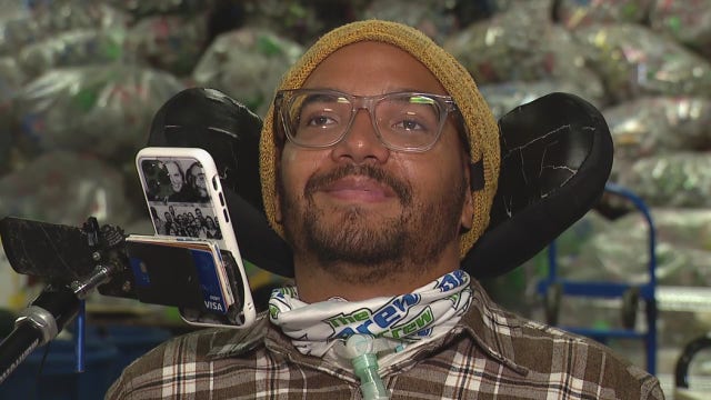 Man living with paralysis raises $80,000 from bottle drive donations from FOX 2 viewers