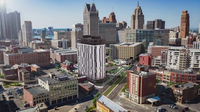 Detroit plans $64M, 16 floor apartments and condos in Greektown